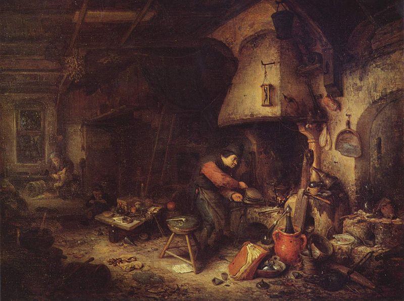 Adriaen van ostade An alchemist